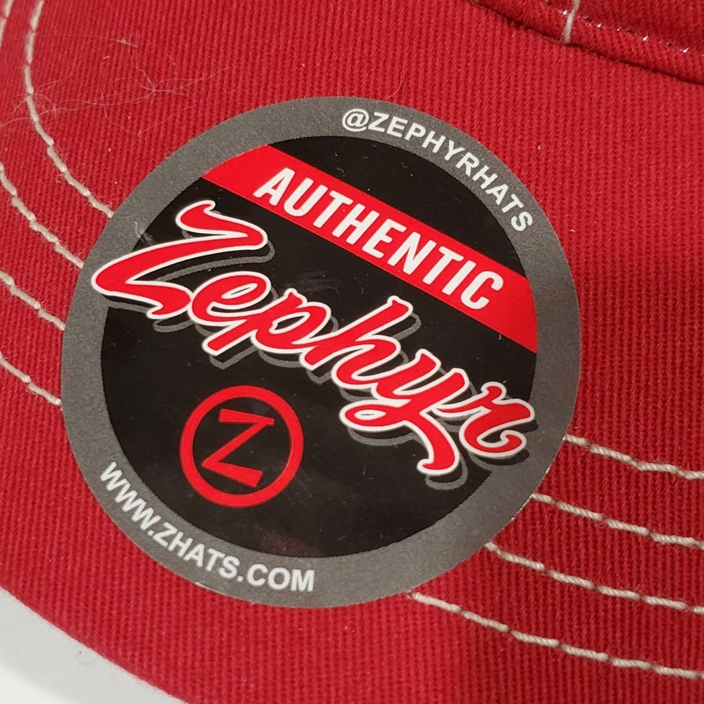Zephyr Brand Custom Circle Z Red Trucker Baseball Cap Hat Unisex OSFM NWT - Picture 9 of 12